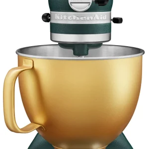 KitchenAid Küchenmaschine ARTISAN 156PS In Pebbled Palm Mit Goldener Schüssel 13