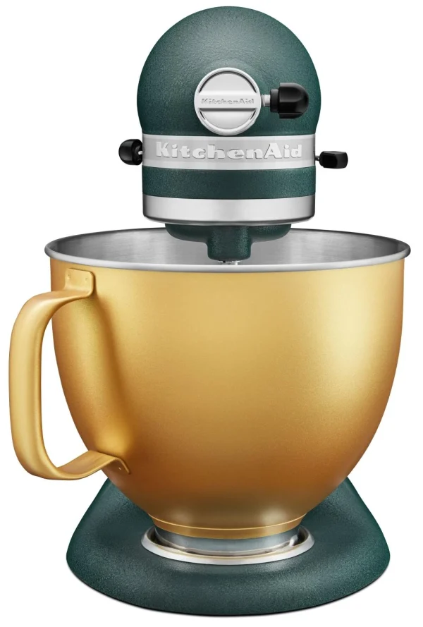 KitchenAid Küchenmaschine ARTISAN 156PS In Pebbled Palm Mit Goldener Schüssel 5